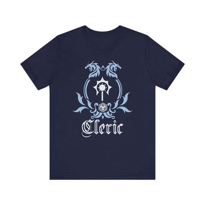 Printify T-Shirt Navy / S D&D Cleric Class Emblem T-Shirt