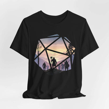 Printify T-Shirt Black / S D&D D20 Landscape T-shirt