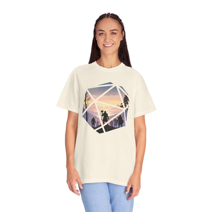 Printify T-Shirt D&D D20 Landscape T-shirt - Comfort Colors