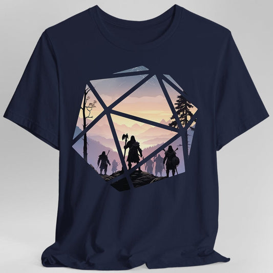 Printify T-Shirt Navy / S D&D D20 Landscape T-shirt