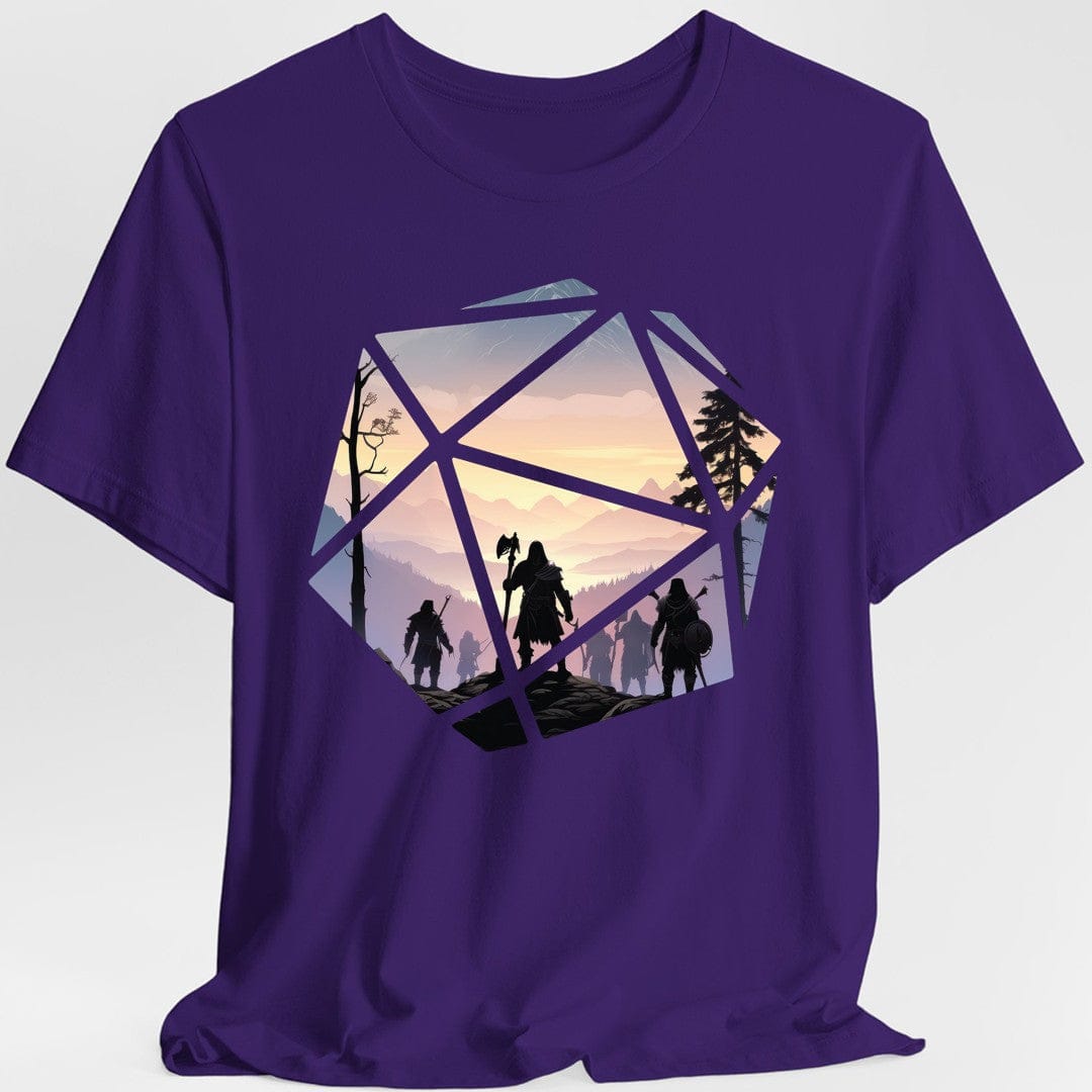 Printify T-Shirt Purple / S D&D D20 Landscape T-shirt