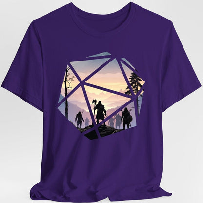 Printify T-Shirt Purple / S D&D D20 Landscape T-shirt