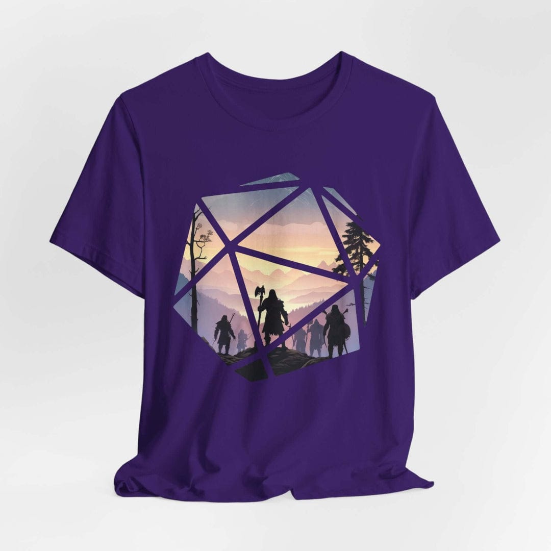 Printify T-Shirt Team Purple / S D&D D20 Landscape T-shirt