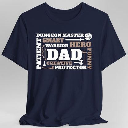 Printify T-Shirt Navy / S D&D Dad Dungeon Master Shirt
