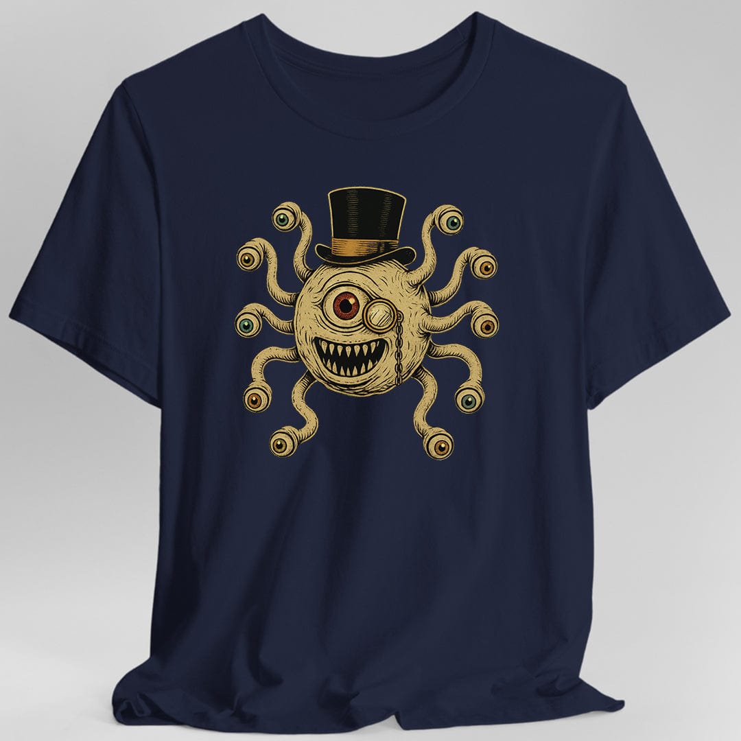 Printify T-Shirt Navy / S D&D Dapper Beholder Shirt