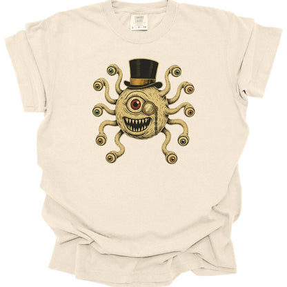 Printify T-Shirt Ivory / S D&D Dapper Beholder T-shirt - Comfort Colors