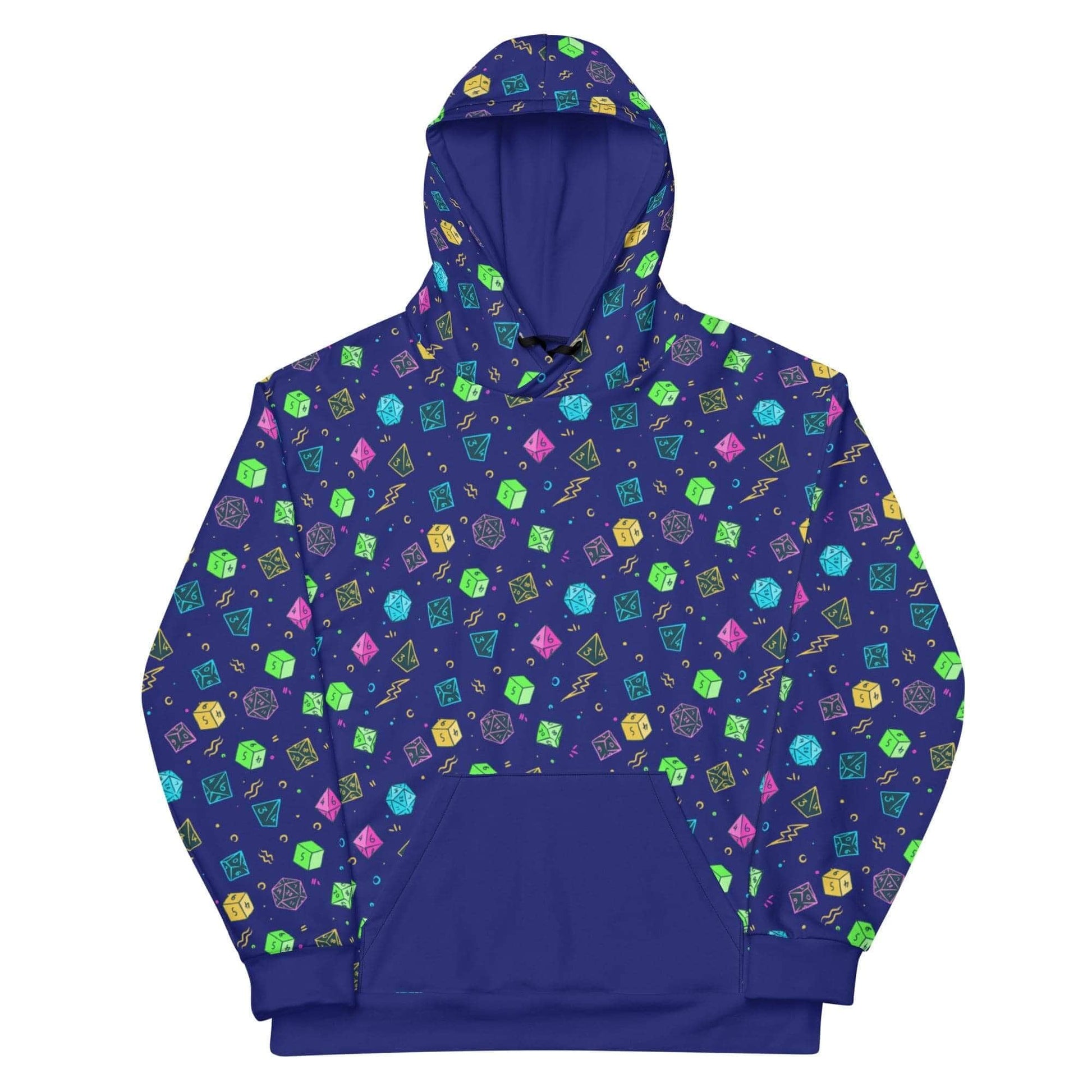 Sunburst RPG All Over Prints D&D Dice Pattern Hoodie