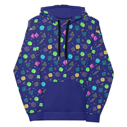 Sunburst RPG All Over Prints D&D Dice Pattern Hoodie