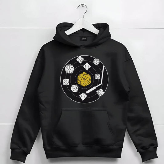 Printify Hoodie D&D Dice Record Vinyl Hoodie