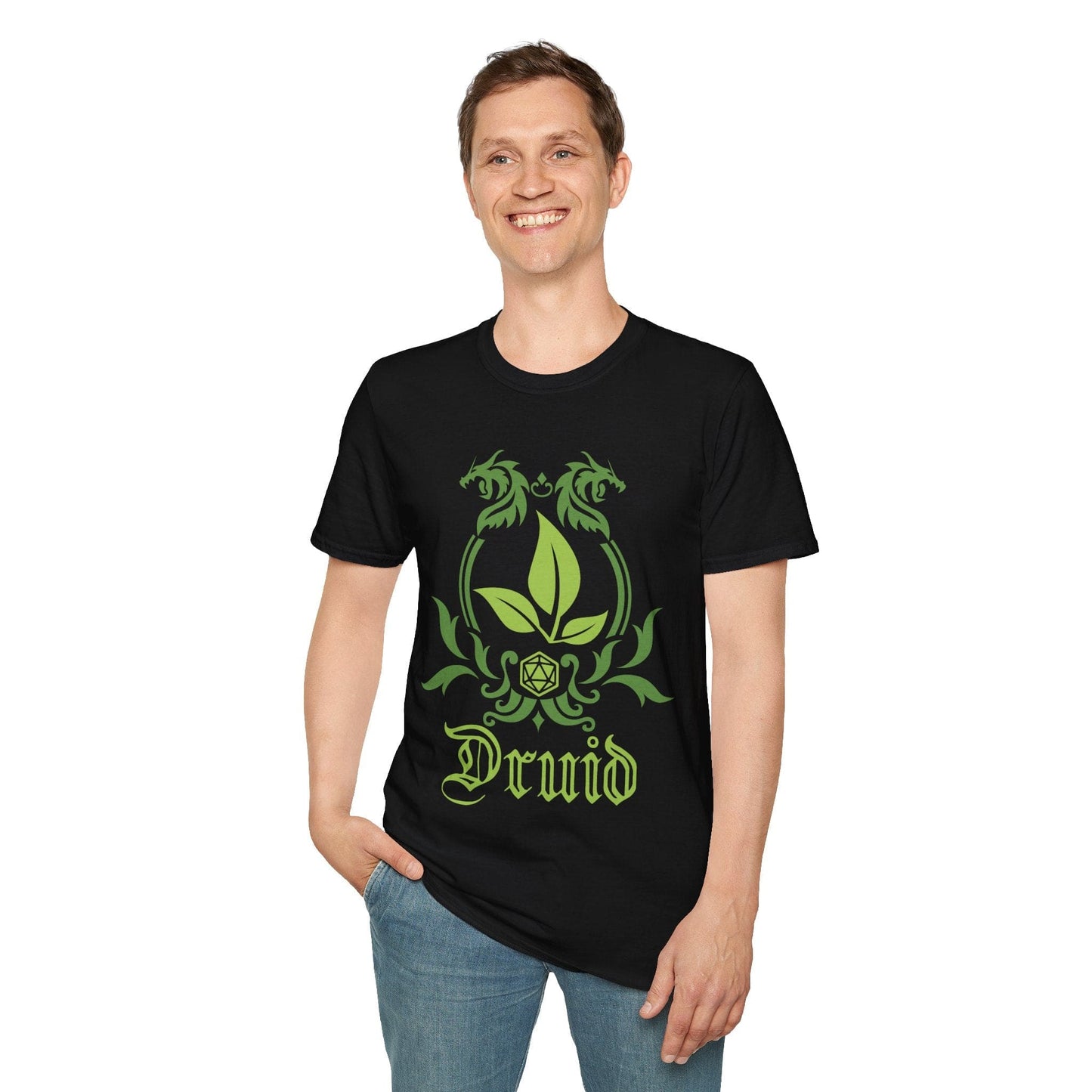 Printify T-Shirt D&D Druid Class Emblem T-Shirt