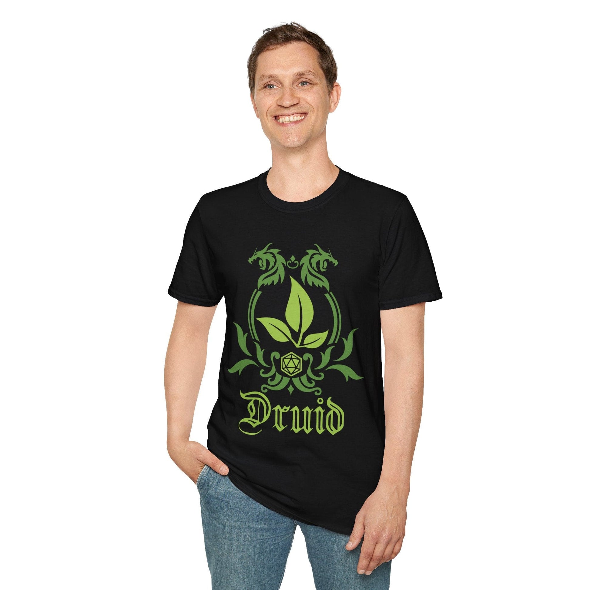 Printify T-Shirt D&D Druid Class Emblem T-Shirt