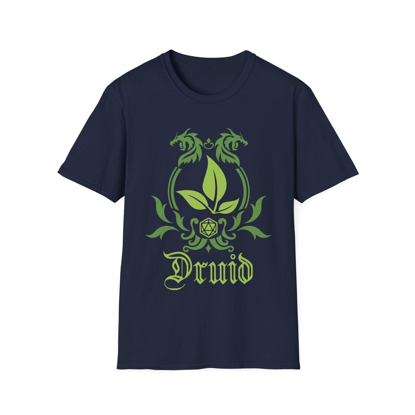 Printify T-Shirt Navy / S D&D Druid Class Emblem T-Shirt