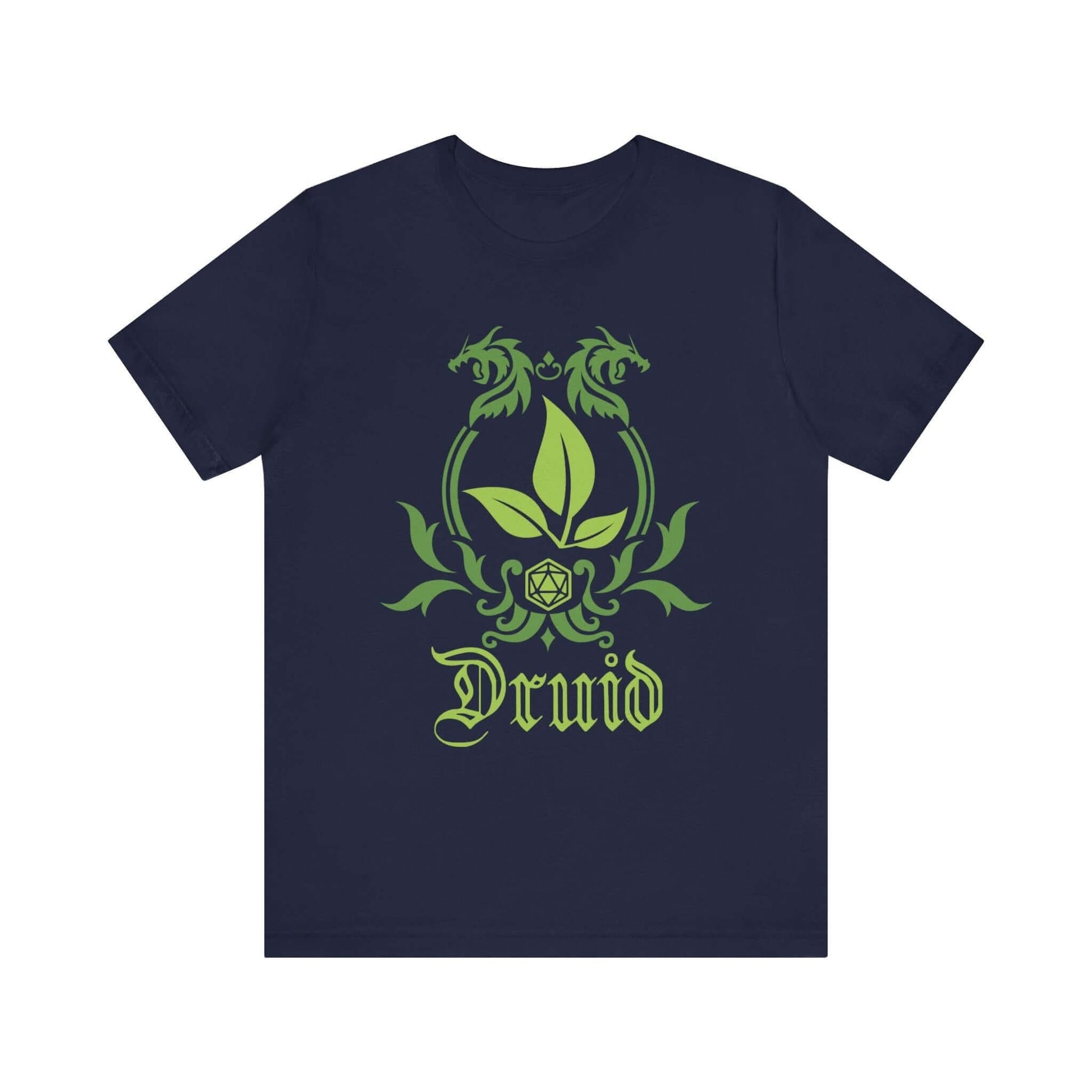 Printify T-Shirt Navy / S D&D Druid Class Emblem T-Shirt