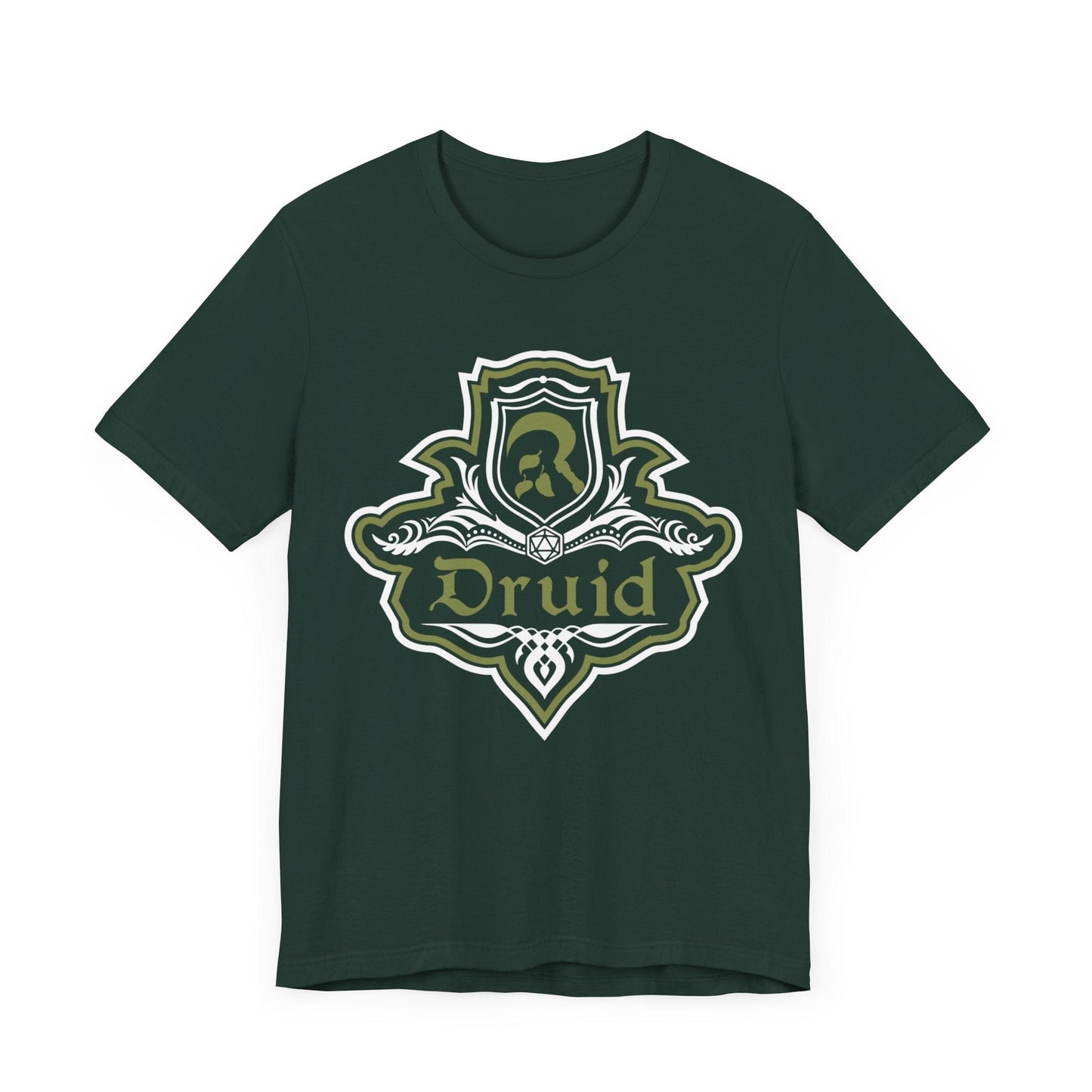 Printify T-Shirt Forest / S D&D Druid Class Fancy Emblem T-Shirt