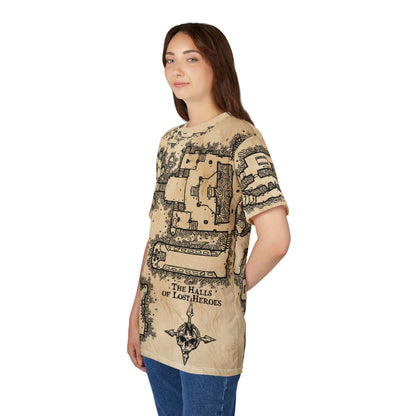 Printify All Over Prints D&D Dungeon Map T-Shirt - All Over Print