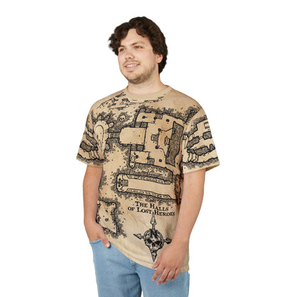 Printify All Over Prints D&D Dungeon Map T-Shirt - All Over Print