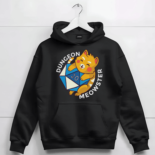 Printify Hoodie D&D Dungeon Meowster DM Hoodie