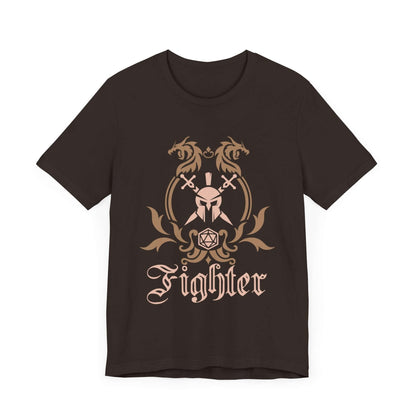 Printify T-Shirt Brown / S D&D Fighter Class Emblem T-Shirt