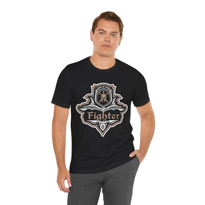 Printify T-Shirt D&D Fighter Class Fancy Emblem T-Shirt