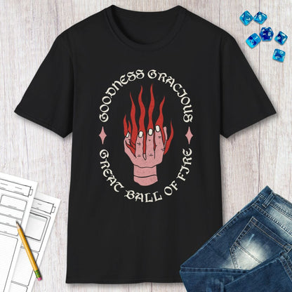 Printify T-Shirt D&D Fireball Spell Shirt