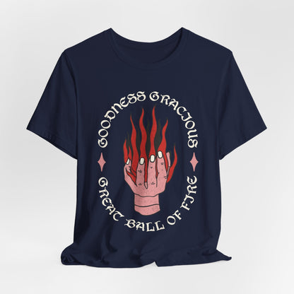 Printify T-Shirt Navy / S D&D Fireball Spell Shirt