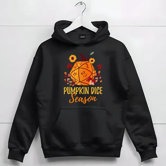 Printify Hoodie D&D Hoodie Pumpkin Dice Season