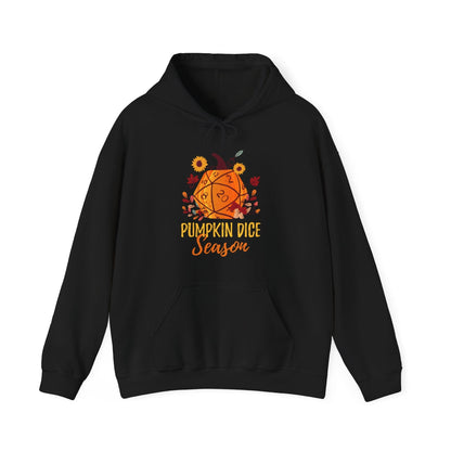 Printify Hoodie Black / S D&D Hoodie Pumpkin Dice Season