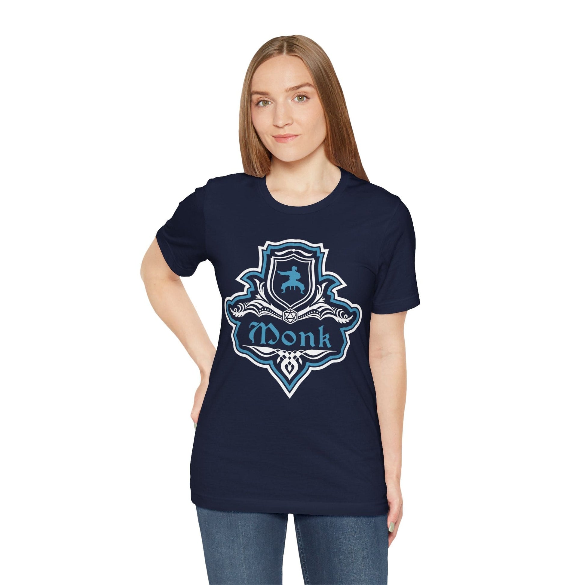 Printify T-Shirt D&D Monk Fancy Emblem T-Shirt