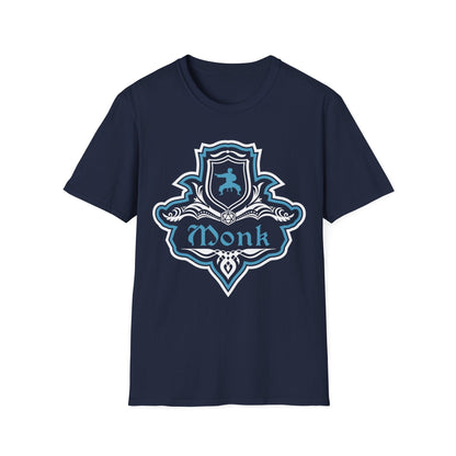 Printify T-Shirt Navy / S D&D Monk Fancy Emblem T-Shirt