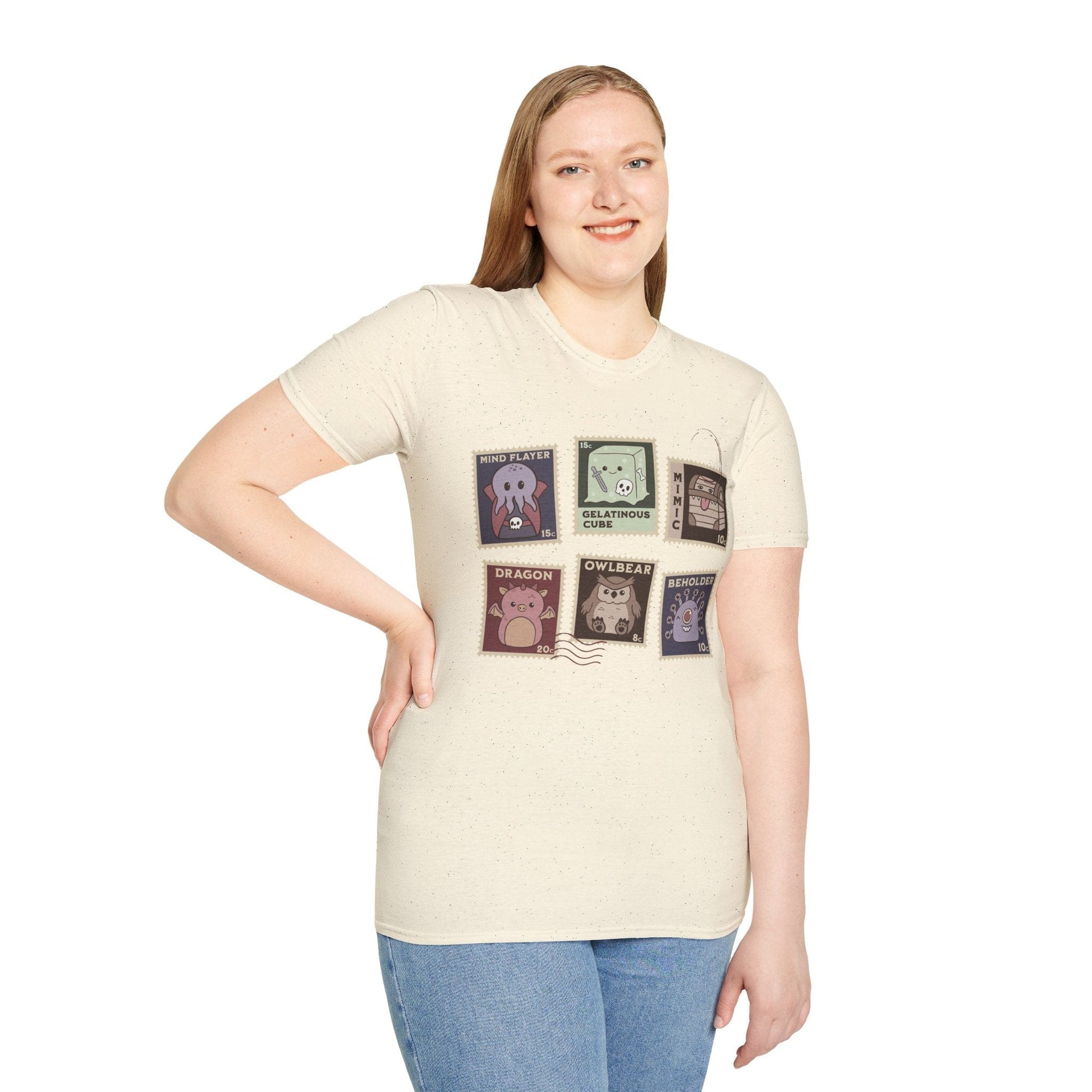 Printify T-Shirt D&D Monster Stamp T-Shirt