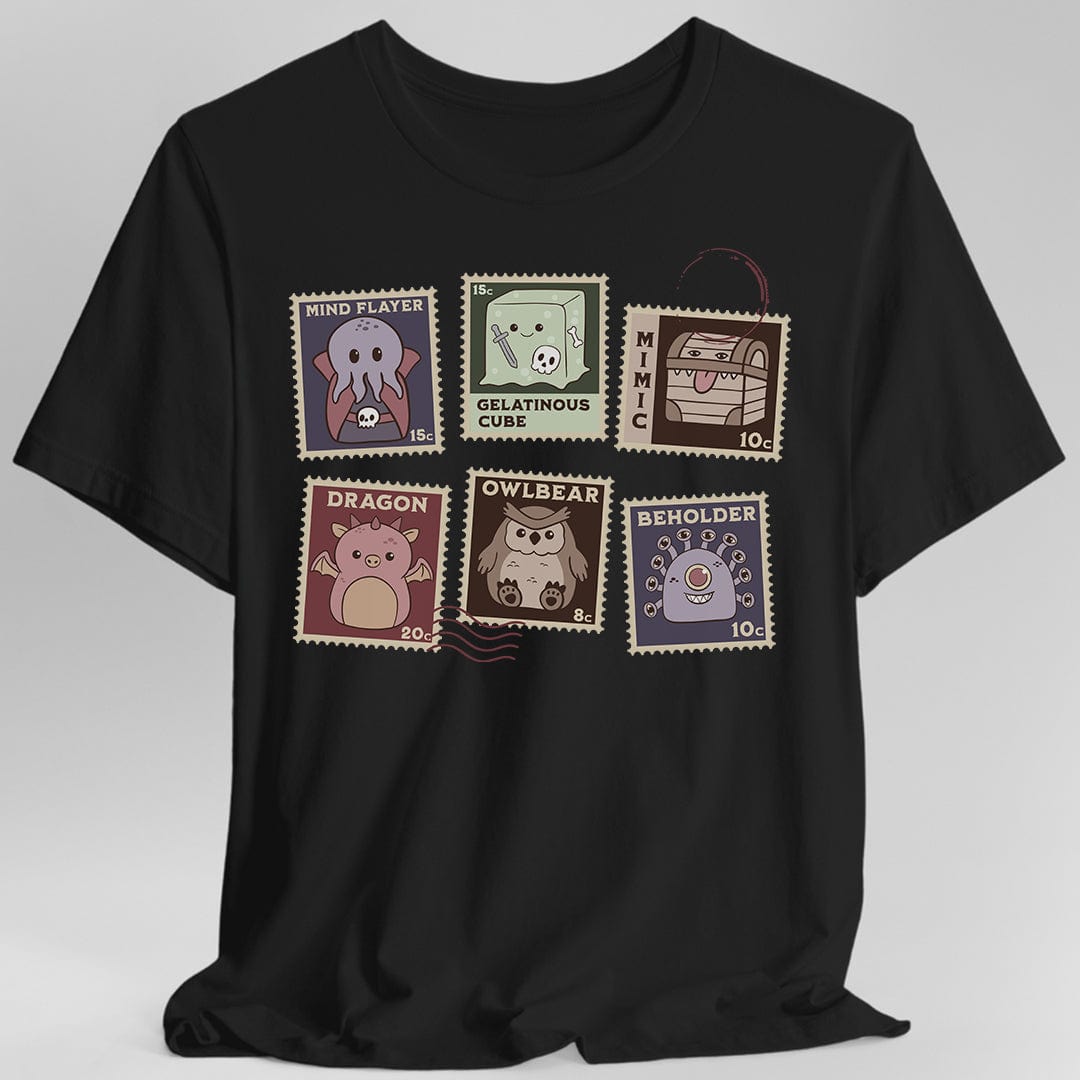 Printify T-Shirt Black / S D&D Monster Stamp T-Shirt