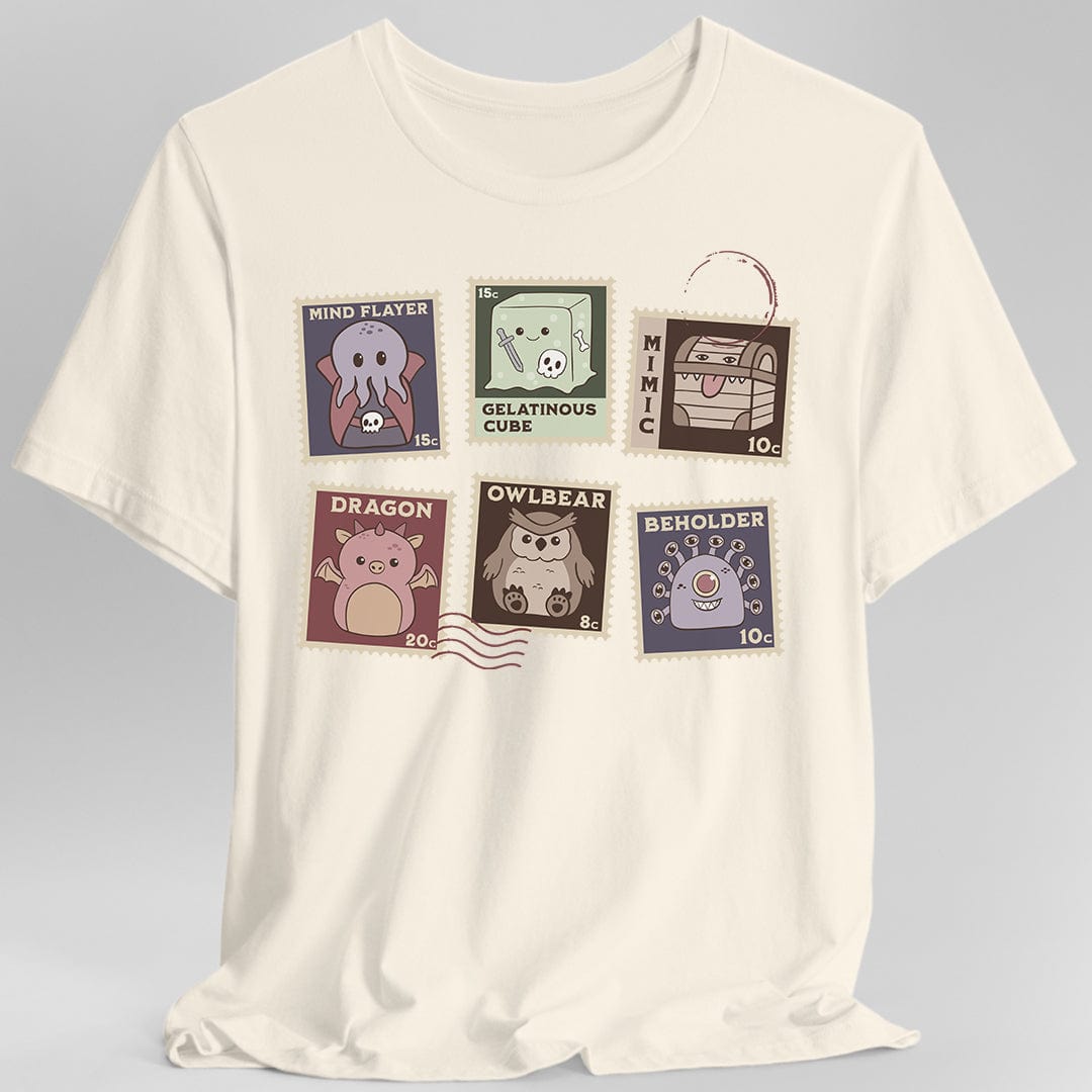 Printify T-Shirt Natural / S D&D Monster Stamp T-Shirt