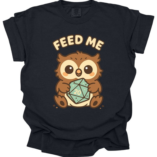 Printify T-Shirt Black / S D&D Owlbear Feed Me T-Shirt - Comfort Colors