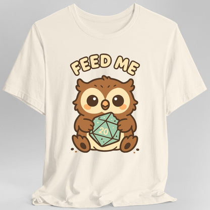 Printify T-Shirt Natural / S D&D Owlbear Feed Me T-Shirt