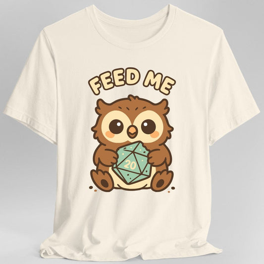 Printify T-Shirt Natural / S D&D Owlbear Feed Me T-Shirt