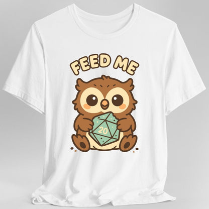 Printify T-Shirt White / S D&D Owlbear Feed Me T-Shirt