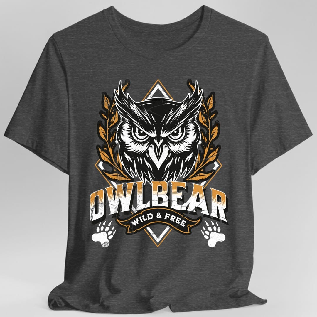 Printify T-Shirt Dark Heather / S D&D Owlbear Shirt
