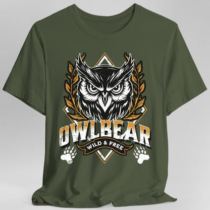 Printify T-Shirt Military Green / S D&D Owlbear Shirt