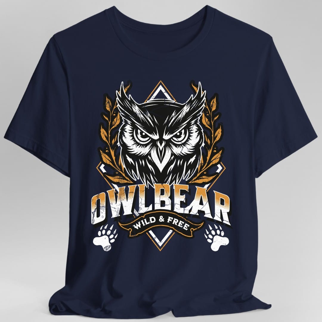 Printify T-Shirt Navy / S D&D Owlbear Shirt