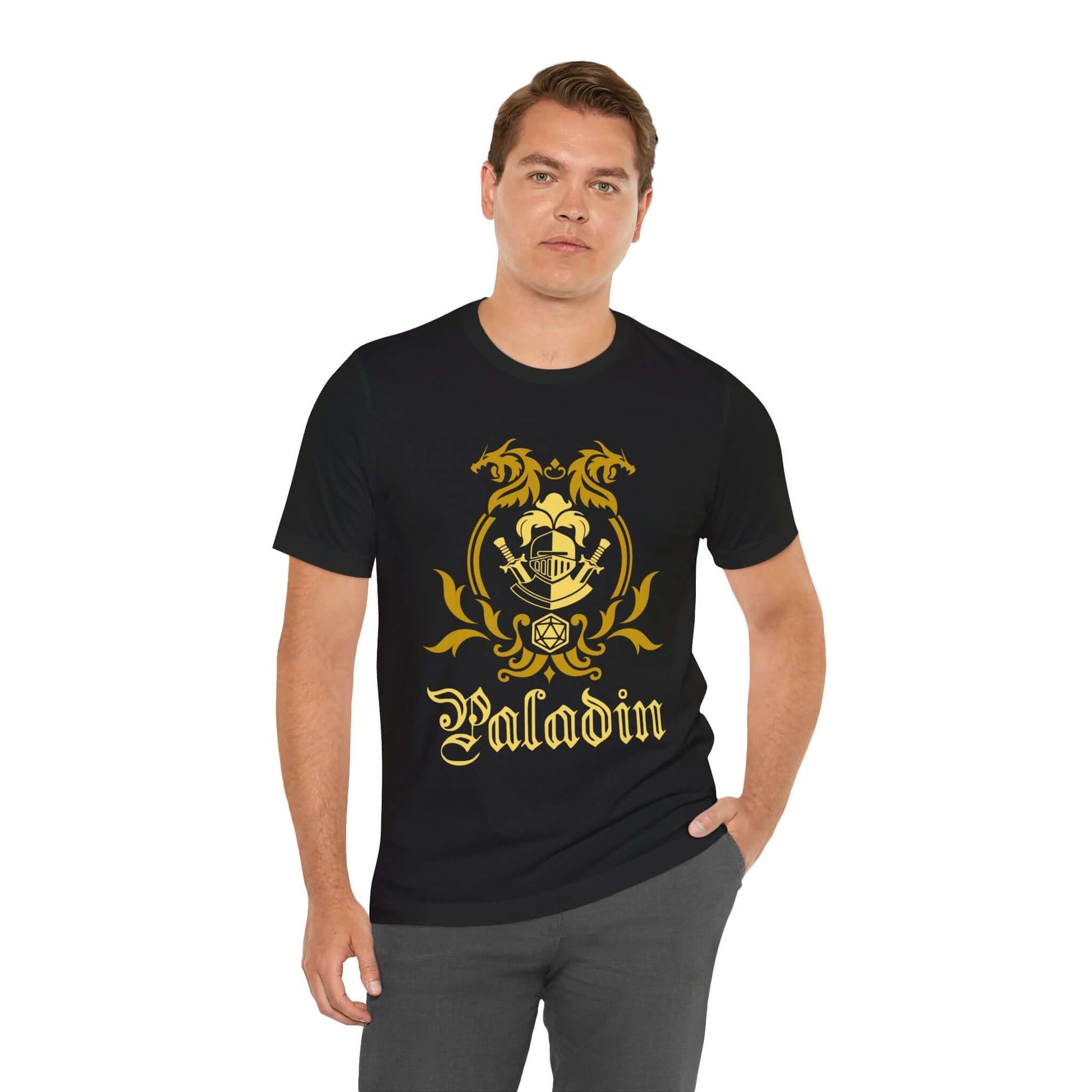 Printify T-Shirt D&D Paladin Class Emblem T-Shirt