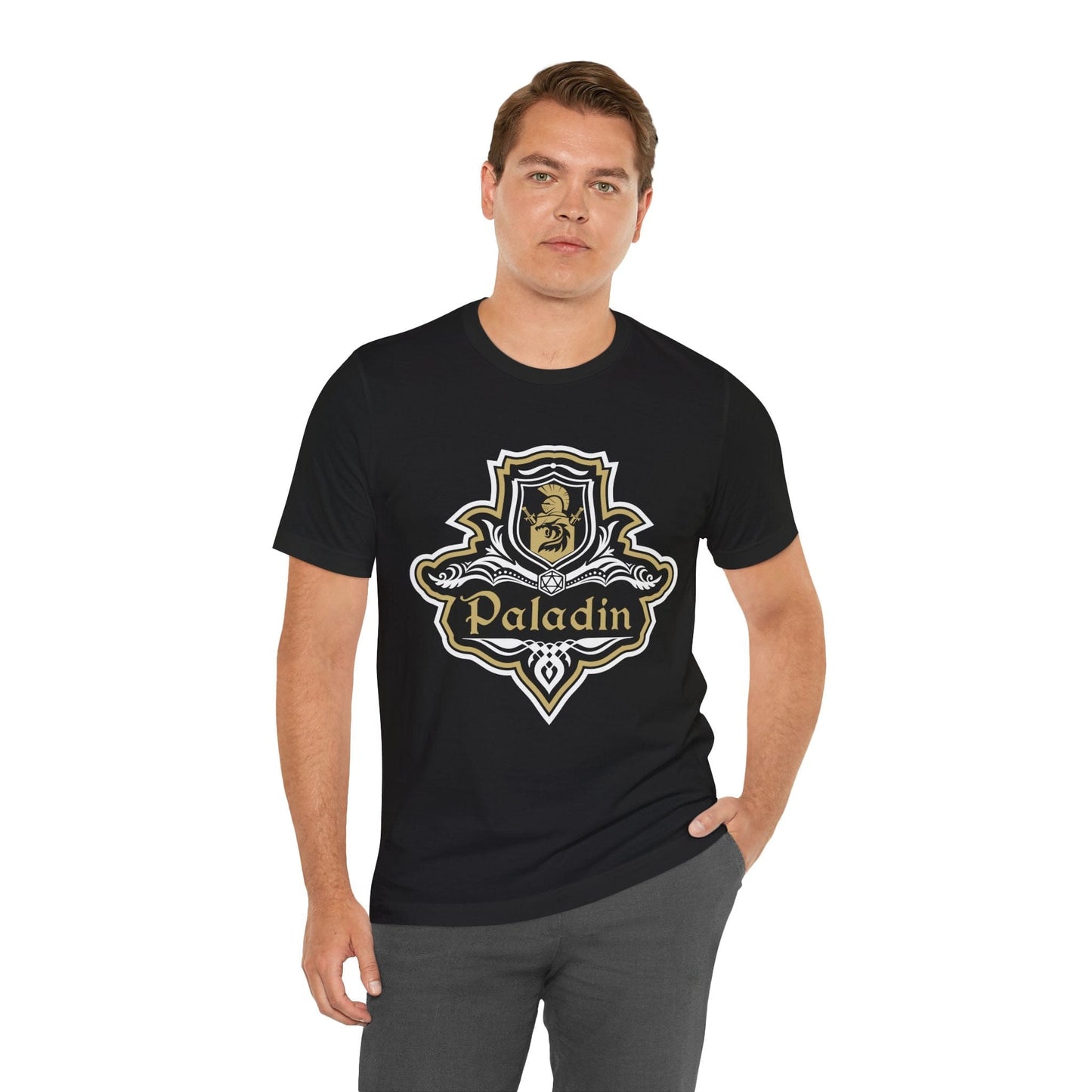 Printify T-Shirt D&D Paladin Class Fancy Emblem T-Shirt