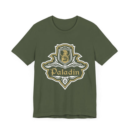 Printify T-Shirt Military Green / S D&D Paladin Class Fancy Emblem T-Shirt