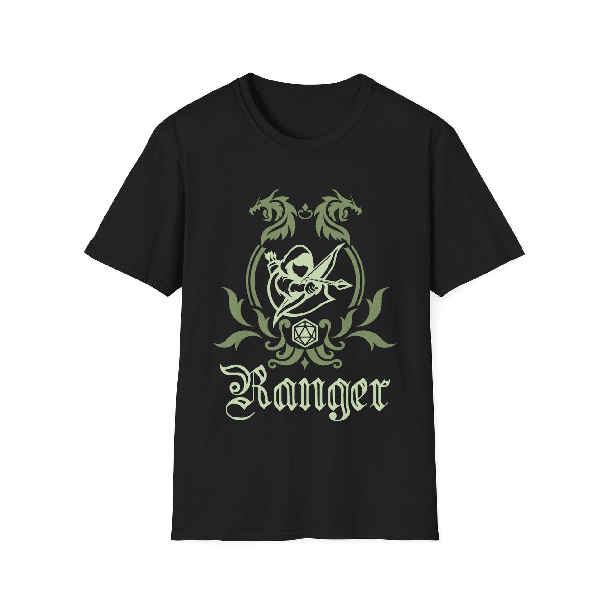 Printify T-Shirt Black / S D&D Ranger Class Emblem T-Shirt