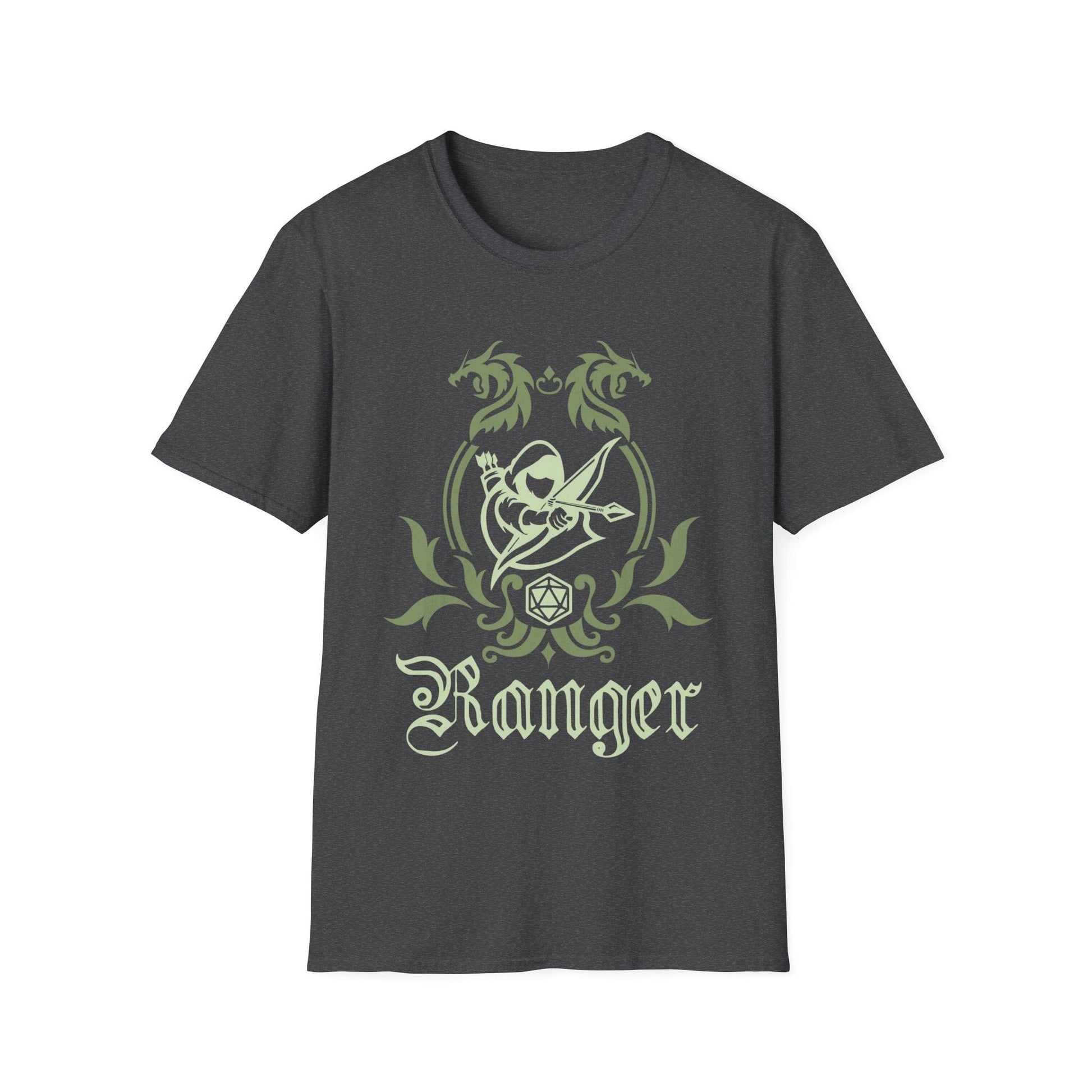 Printify T-Shirt Dark Heather / S D&D Ranger Class Emblem T-Shirt