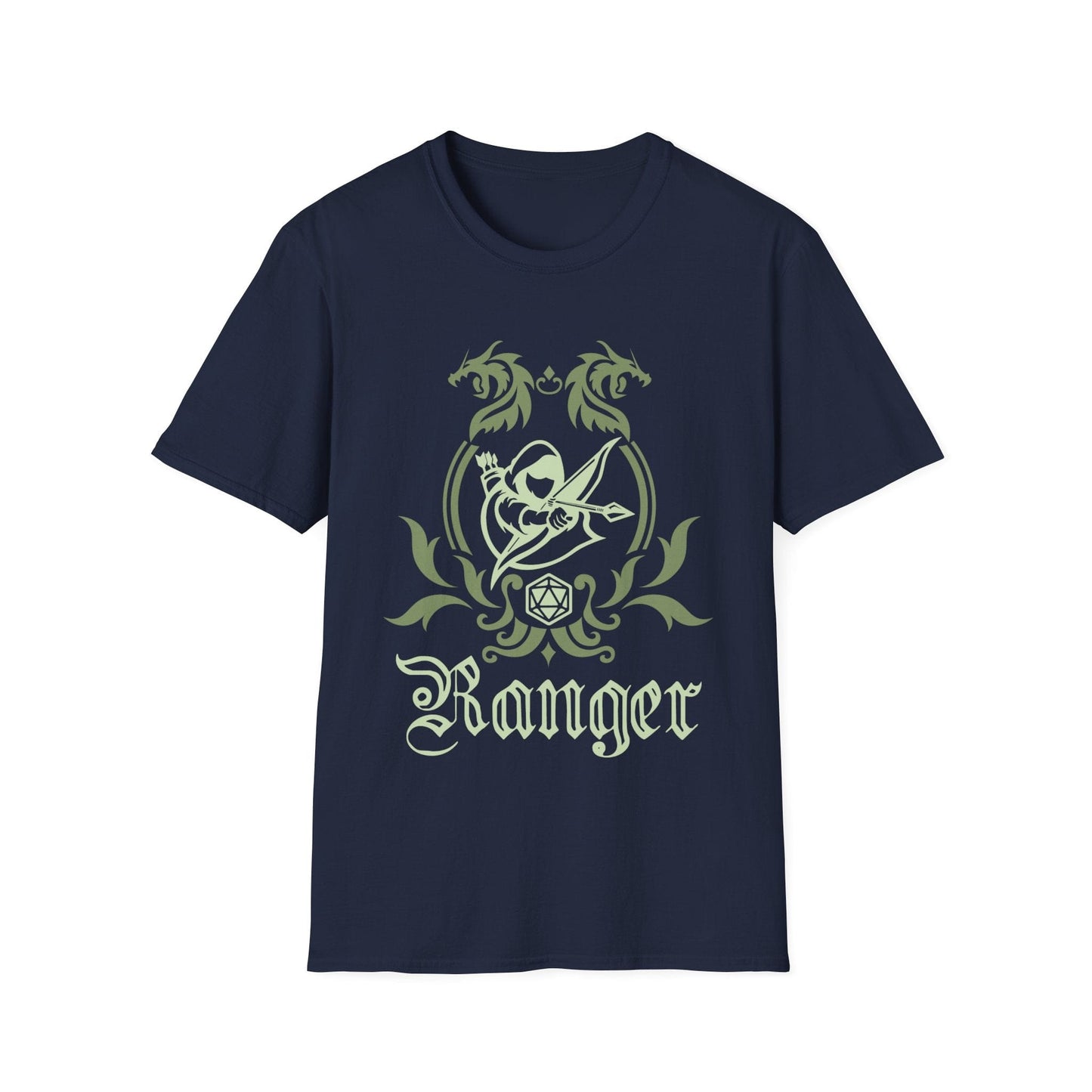 Printify T-Shirt Navy / S D&D Ranger Class Emblem T-Shirt