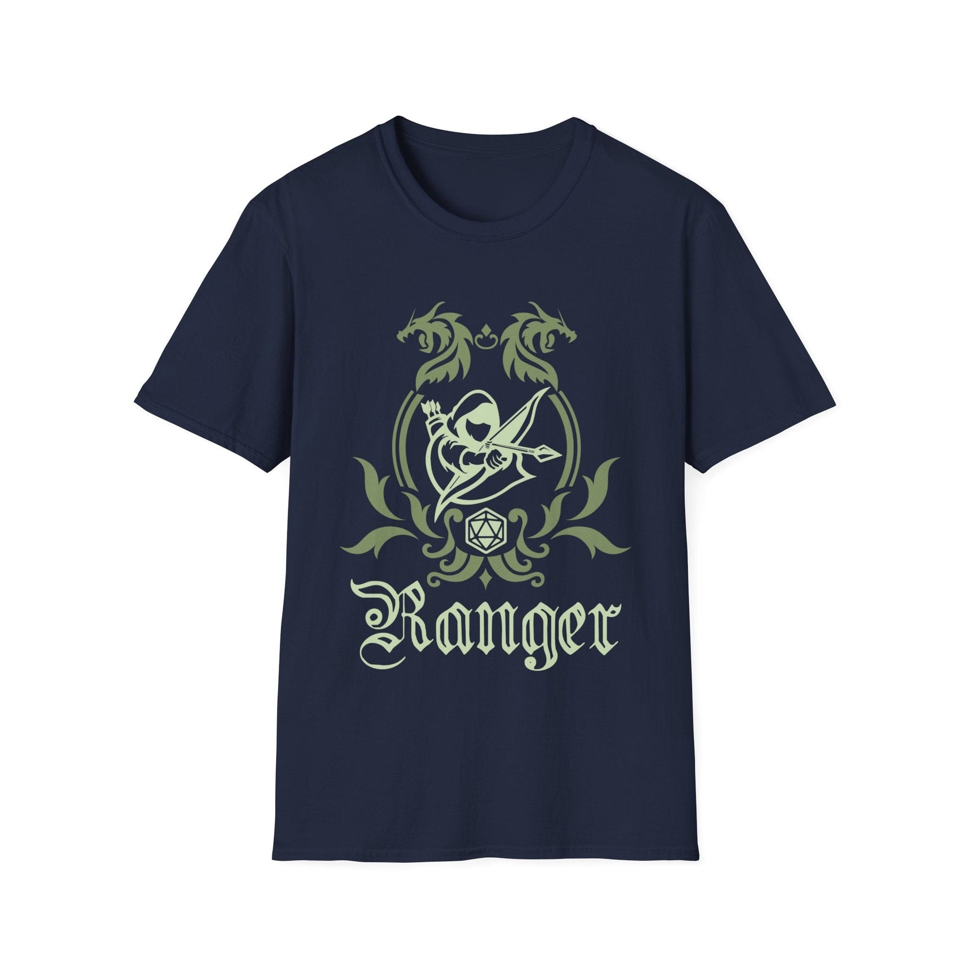 Printify T-Shirt Navy / S D&D Ranger Class Emblem T-Shirt