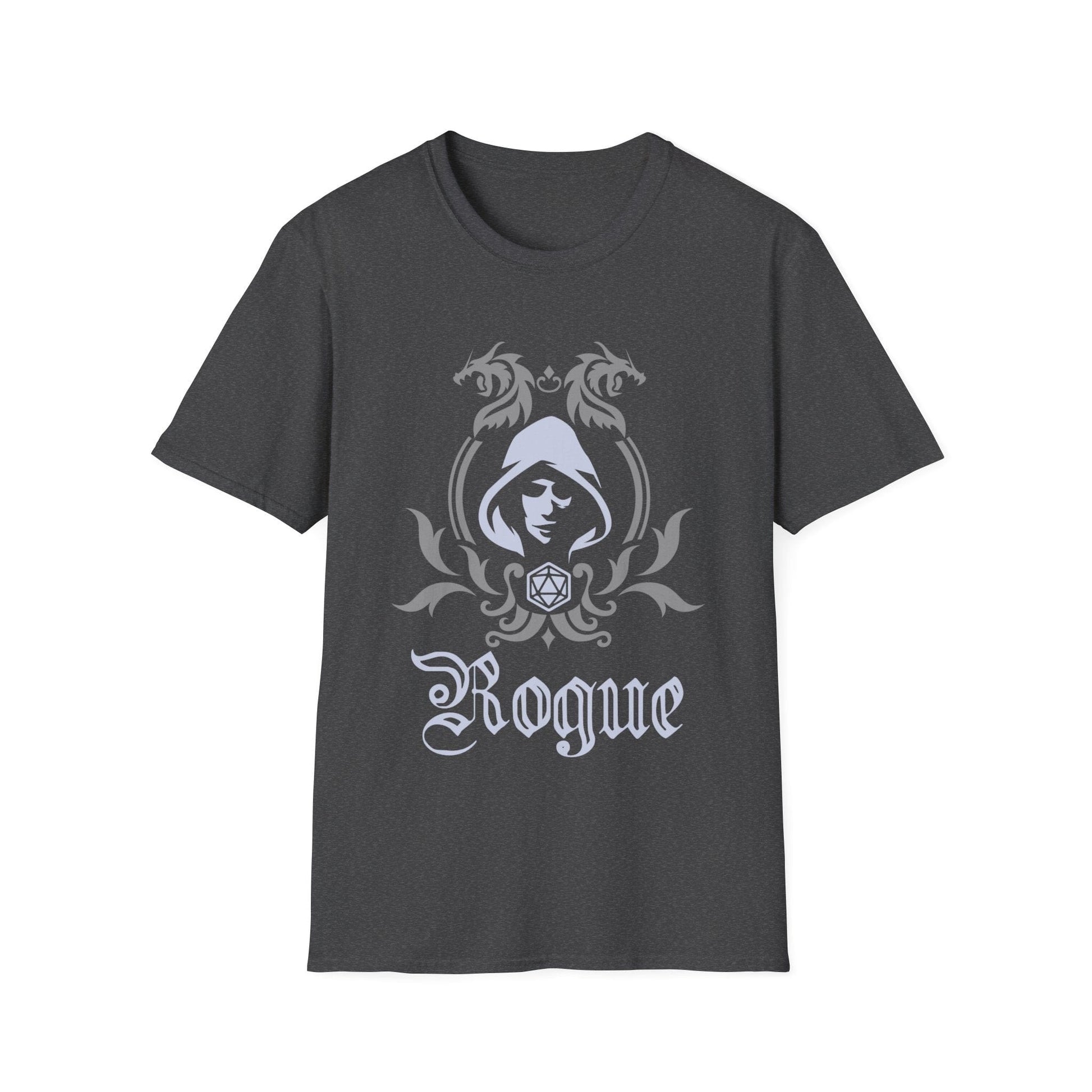 Printify T-Shirt Dark Heather / S D&D Rogue Class Emblem T-Shirt