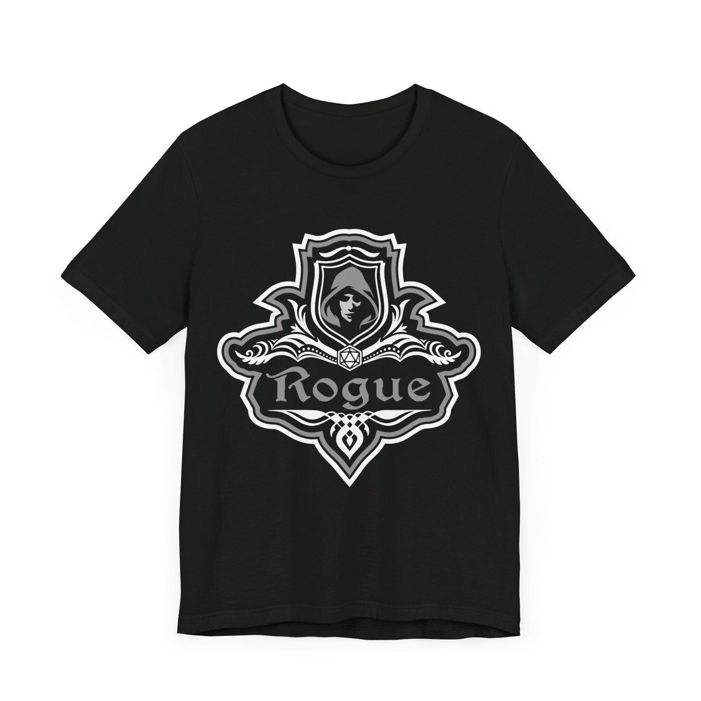 Printify T-Shirt Black / S D&D Rogue Class Fancy Emblem T-Shirt