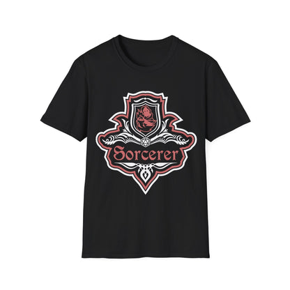 Printify T-Shirt Black / S D&D Sorcerer Class Fancy Emblem T-Shirt