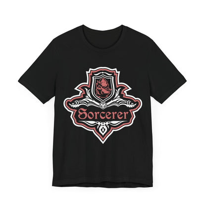 Printify T-Shirt Black / S D&D Sorcerer Class Fancy Emblem T-Shirt